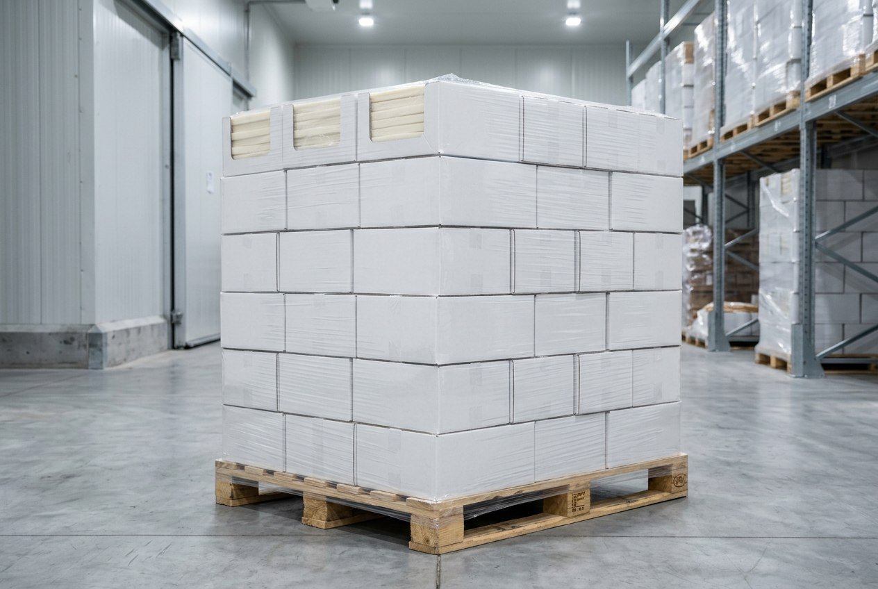 Representative bulk packaging for pastry and laminating fat supply
